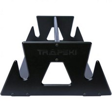 TRAPSKI 모바일 레이싱 XC 스키랙 마린 등급 HDPE 플라스틱 UV 보호 프리미엄 스트랩 포함 3년 보증 미국산 베테랑 소유 비즈니스블랙 쿼드 Double Black 상품 이미지