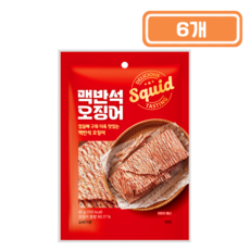정화 껍질째 구운 맥반석 오징어, 6개, 45g