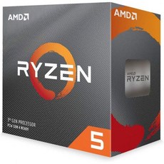 컴퓨터 CPU AMD Ryzen 5 3600 6코어 12스레드 잠금 해제 데스크톱 프로세서Wraith Spire Cooler, Wraith Stealth Cooler - amd3600