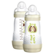 MAM Anti Colic Bottles 맘 배앓이 방지 우유병 젖병 260ml x2팩, 2개
