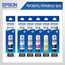 [EPSON] 정품잉크 T07J T07K 정품잉크 L8180 L8160 011 012 170 270 370, 1개