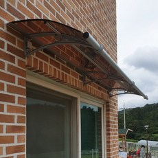 캐노픽스 550x2100 공장 현관 출입구 창문 처마차양 차광 비가림 데크 테라스 비막이