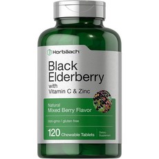 Horbaach Black Elderberry 호바흐 엘더베리 2000mg 180캡슐, 1개, 180정