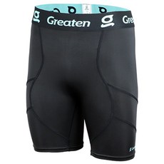 Greaten 極騰 機能壓縮短褲, 快乾 舒適 彈性布料 各種球類 各種訓練, XL, 黑色