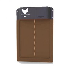 닭장 자동 닭장 문 빛에 민감한 및 실용적인 닭 애완 동물 개 우리, 02 Brown_01 35x24x3.7cm, 1개
