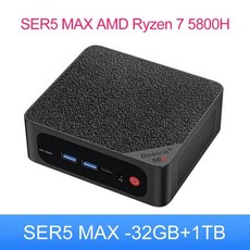 미니PC 베어본 데스크탑 Beelink 미니 PC 게임용 컴퓨터 SER5 Max AMD Ryzen 7 5800H 16GB 500GB NVME SSD 5560U Pro 5700U S, 없음, 6) 5800H Max 32G1T, 6) 5800H Max 32G1T