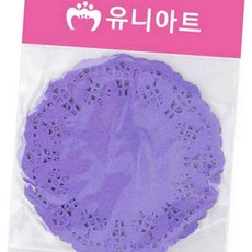 포장재료 컬러 종이 레이스 중 보라 1P