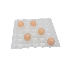 농장 계란 트레이 287mmX287mmX30 조각 플라스틱 소재 계란을 재활용 운송 및 저장 2, M, WHITE