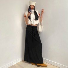바이도자 / 맥시 밴딩 롱스커트