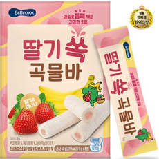 라이브 베베쿡 딸기 쏙 곡물바 8p, 딸기맛, 40g, 1개