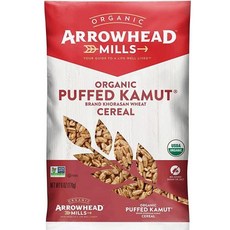 Arrowhead Mills 유기농 퍼프 카무트 시리얼 170g6온스, 없음, 2) 퍼프 카무트