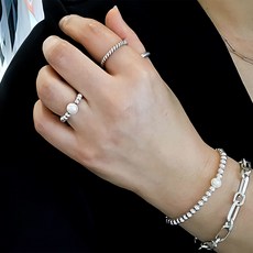 담수진주리본반지