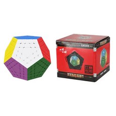 큐브 YuXin Huanglong Gigaminx 스티커리스 5x5 12 면체 퍼즐 스피드 면 Megaminx Magico Cubo 장난감 어린이 선물, [01] Stickerless, 01 Stickerless