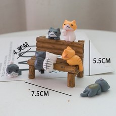 고양이 피규어 미니 모형 장식 캣츠, 기본