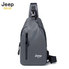 JEEP BULUO 남성 가슴가방 캐주얼 슬링백 여행용 캐리어 코르스 바디백 남성 방수 어깨 크로스 바디백 나일론 - 지프책가방