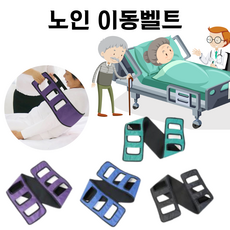 치치야 환자이동벨트 와상환자 자세변환용구 노인체위변경 요양간병벨트, 1개, 블루