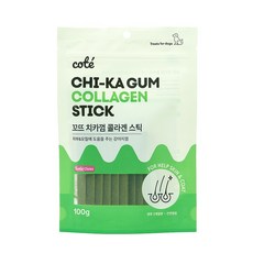 꼬뜨 치석 제거 치카껌, 콜라겐, 100g, 10개 - 꼬뜨치카껌