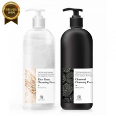 어스로하 대용량 클렌징 폼 500ml 2개 쌀겨+참숯 세트