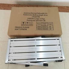 사다리 접이식 우마 알루미늄 광폭 도배 세차사다리, 높이 50cm30 80CM 패널, 1개