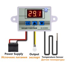 전문 디지털 LED 온도 컨트롤러 조절기 XH-3002 10A W3002 12V 24V 110V 220V, AC 220V, 1개