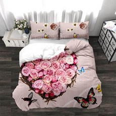 장미패턴차렵세트