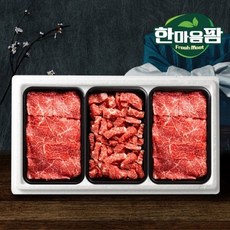 농협안심한우 [한마음팜] 1+등급 한우 정육 선물세트 1호(1.2kg) 불고기/국거리, 1.2kg