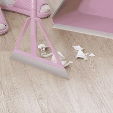 픽센스 PIC-001 [먼지 각종털 물기 깨진유리까지]픽센스 실리콘 빗자루쓰레받기세트 2종(빗자루+쓰레받이), 애쉬핑크