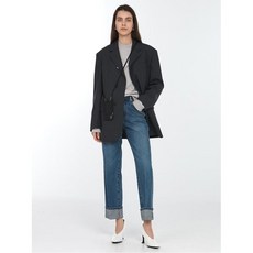 던스트 20FW UNISEX 3 BUTTON BELTED WOOL BLAZER HERRINGBONE UDJA0F102G2