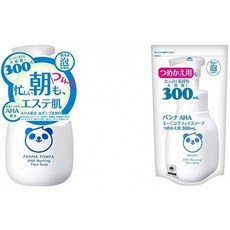 【세트 구매] 빤나뽄빠 AHA 모닝 영역 비누 (거품 세안) 300ml & 빤나 AHA 모닝 영역 비누 거품 클렌저, 1