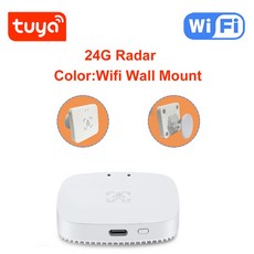 Tuya 와이파이 지그비 인체 인식 감지기 스마트 PIR 센서 레이더 마이크로파 모션, 02 24G WIFI Wall, 02 24G WIFI Wall, 한개옵션1