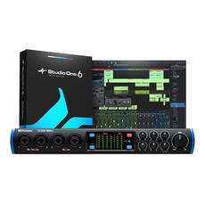 PreSonus Studio 24c 2x2 192kHz USB 오디오 인터페이스 스튜디오 원 아티스트 에이블톤 라이브 라이트 DAW 녹음 소프트웨어 포함, 스튜디오 1810c (4 마이크 프레스/6 아웃)_오디