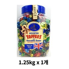 워커스 어쏘티드 토피 영국 초콜릿 캬라멜 1.25 코스트코 캔디, 1.5kg, 1개