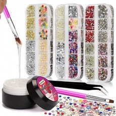 MOROVAN Rhinstone Nail Glue Gel 15ml Nail Art No Wipe Adhesive Resin Gem Rhinestones 보석을 다이아몬드 Gems Gel Nail, 1
