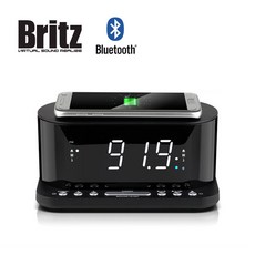 브리츠 BZ-Q110 CR 라디오 탁상시계 알람 무선충전기