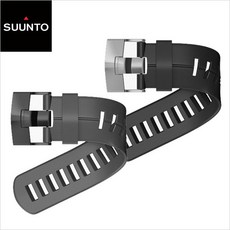 SUUNTO 순토 D6i 실리콘 연장 스트랩, 실버버클