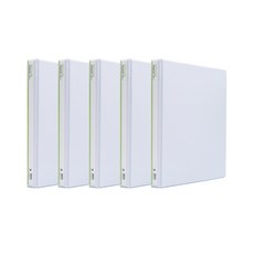 희망화일 3공 D링 바인더 2cm 라벨 색상랜덤, 백색, 10개
