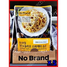 노브랜드 홈스타일 알리오올리오 스파게티 소스, 250g, 5개