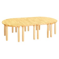 원목 책상 영아 (원목다리)(530mm)(유치) H25-1 입식용 어린이집책상 돌봄교실책상 유치원책상 공부방책상, 본상품선택