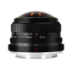 7 Artisans 4mm F2.8 M43 Canon Eos-M1 Eos-M2 원형 어안 렌즈 초광각 렌즈 프레임 매뉴얼 포커스 프라임 렌즈 Eos-M3M5M6M10M50용