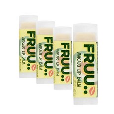 프루 아보카도 립밤 무향 4.5g 4팩 Fruu Avocado Lip Balm, 4개