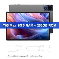 게이밍 태블릿 인강용 영상용 게임용 Teclast T65 Max 13 인치 HD 디스플레이 안드로이드 14 MediaTek G99 8GB RAM 256GB ROM 10000mA, Tablet, 1) EU Plug  Tablet