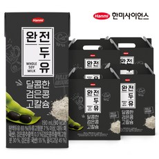 한미 완전두유 달콤한 검은콩 고칼슘, 64개, 190ml