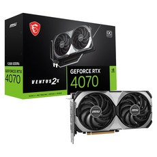 MSI 지포스 RTX 4070 벤투스 2X E1 OC D6 12GB, 단일옵션