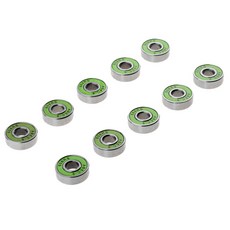 10Pcs ABEC-9 608RS 스케이트 보드 휠 베어링 롤러 베어링 베어링, 스틸, 녹색