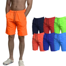 stylish beachwear 남자 여자 공용 데일리 비치 밴딩 반바지 여름 일상복 여행용 해수욕 허리밴딩 반바지