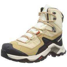 Salomon 여성용 Quest Element 고어텍스 하이킹 부츠 사파리/바닐라 아이스/메카 오렌지 9 134800