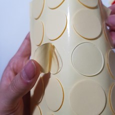 초강력 투명 양면 폼 테이프 강력 접착 원형 양면테이프 25mm 20알 스카파, 원형25mm_20알, 20개