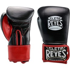 레예스 CLETO REYES 남성 스파링 펀칭용 전문 추가 패딩 복싱 장갑 MMA, 16온스., 블랙 XCRE, 1개