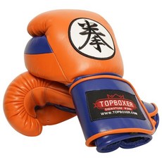 TOPBOXER 드래곤볼 자수 권투 MMA 무에타이 복싱 스파링 글러브