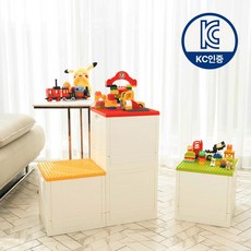 키텐실 장난감 정리함(KC인증) 레고 듀플로 폴딩 보관함 레고판 리빙박스 장난감정리함, 4.블루, 1개 4.블루, 1개